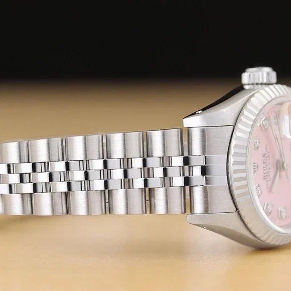 Sale! Rolex Pink Diamond Dial Ladies Watch - Picture 7 of 9
